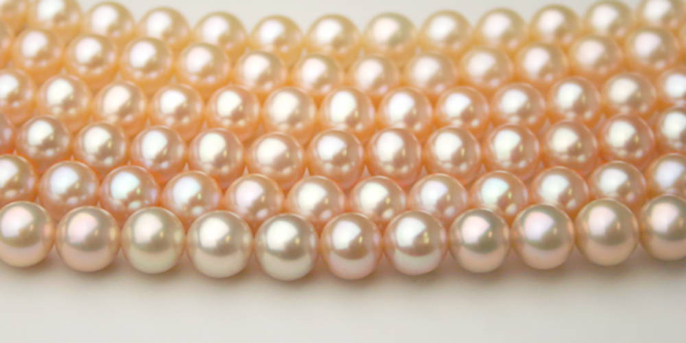 Pink to Peach Pearls